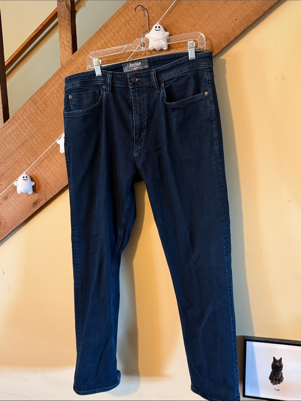 Men's Straight Dark Indigo Jeans - Classic Everyday Fit